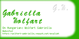 gabriella wolfart business card